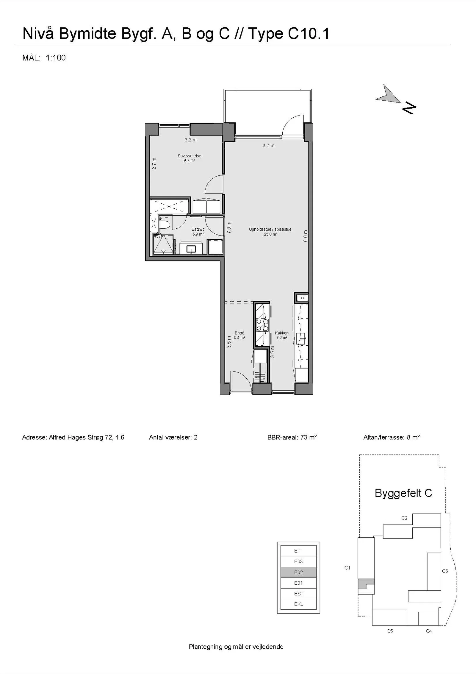 Visual presentation of the listing