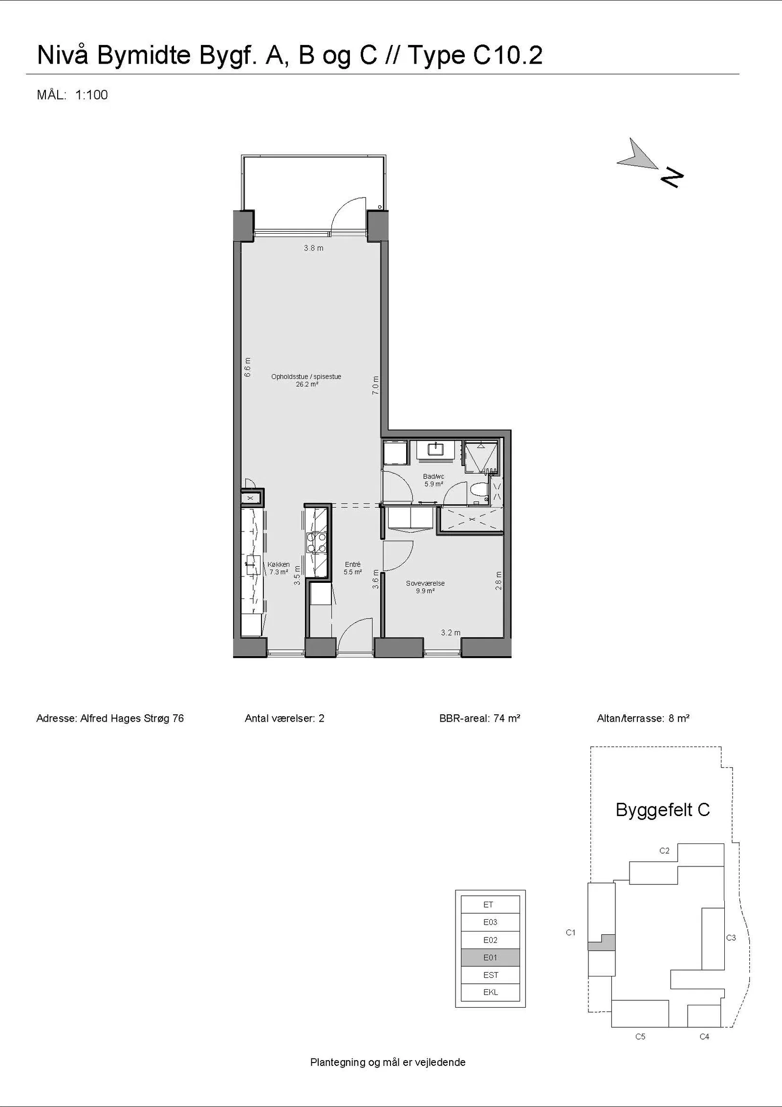 Visual presentation of the listing