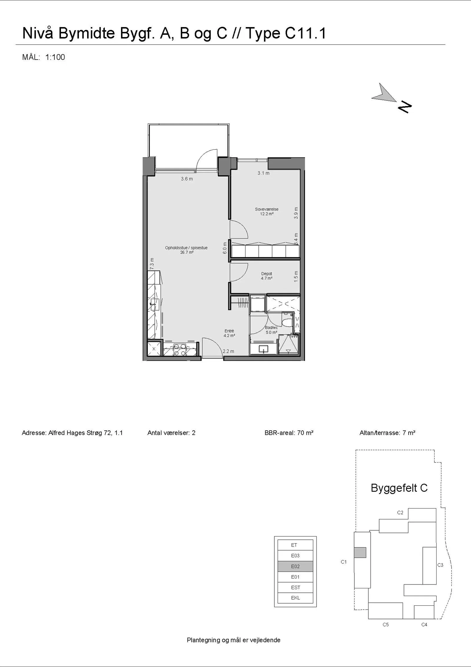 Visual presentation of the listing