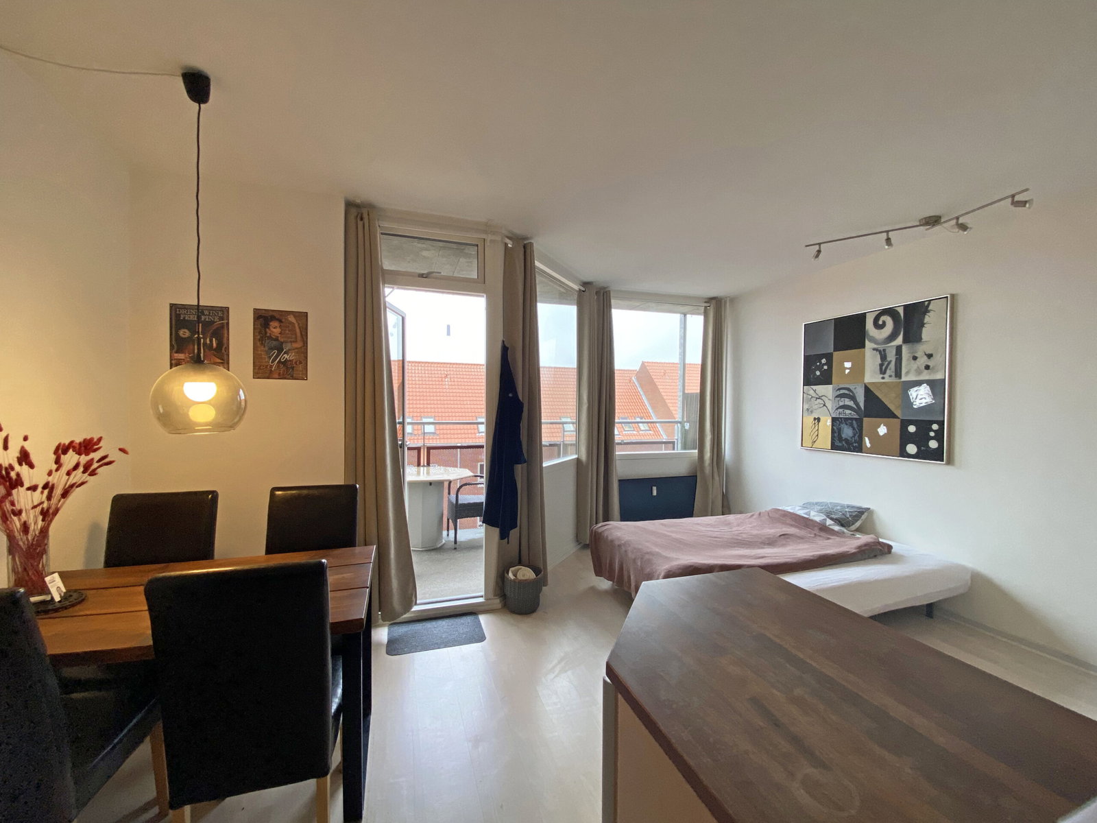 apartment Møbleret studio på ydre Nørrebro med stor altan