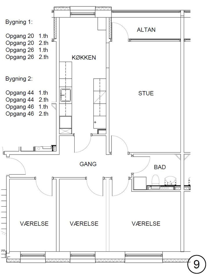 Social housing, 88 m² - Korsvang, Assens - 4