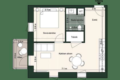 Visual presentation of the listing