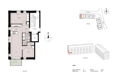 Visual presentation of the listing