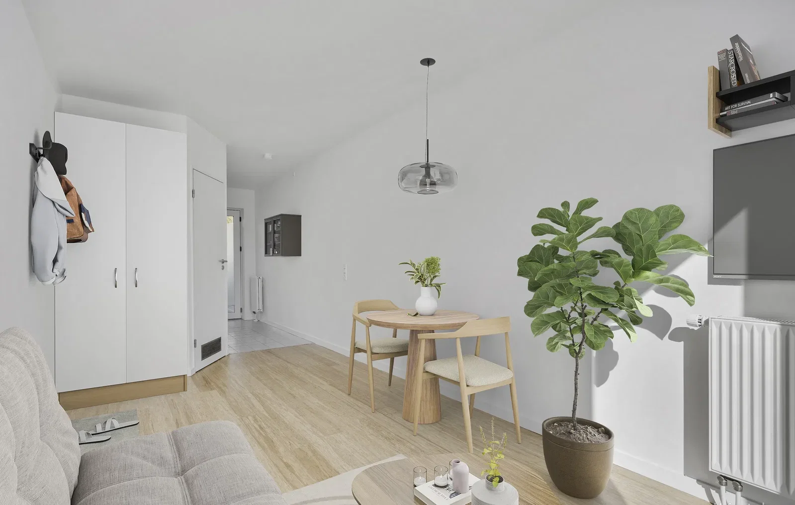 apartment 1-værelses lejlighed i København NV med fælles faciliteter