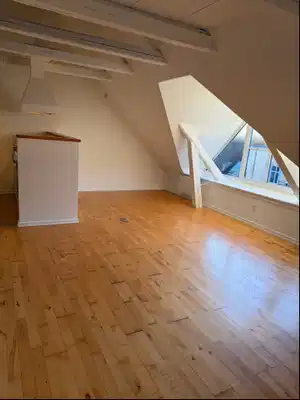 apartment Lyst lejemål med køkken-alrum og hems
