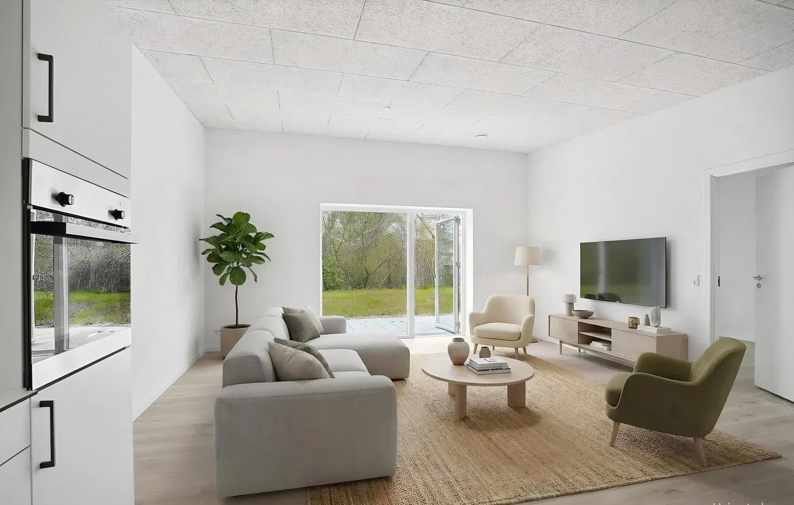 apartment 3-værelses lejlighed med altan i moderne boligområde i Holstebro