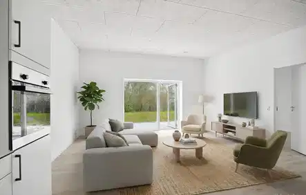 apartment 3-værelses lejlighed med altan i moderne boligområde i Holstebro