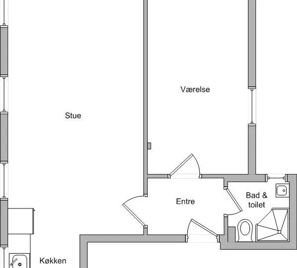 apartment 2-værelses lejlighed på 64 m²