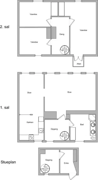 apartment Stor 5-værelses lejlighed på Bagergade