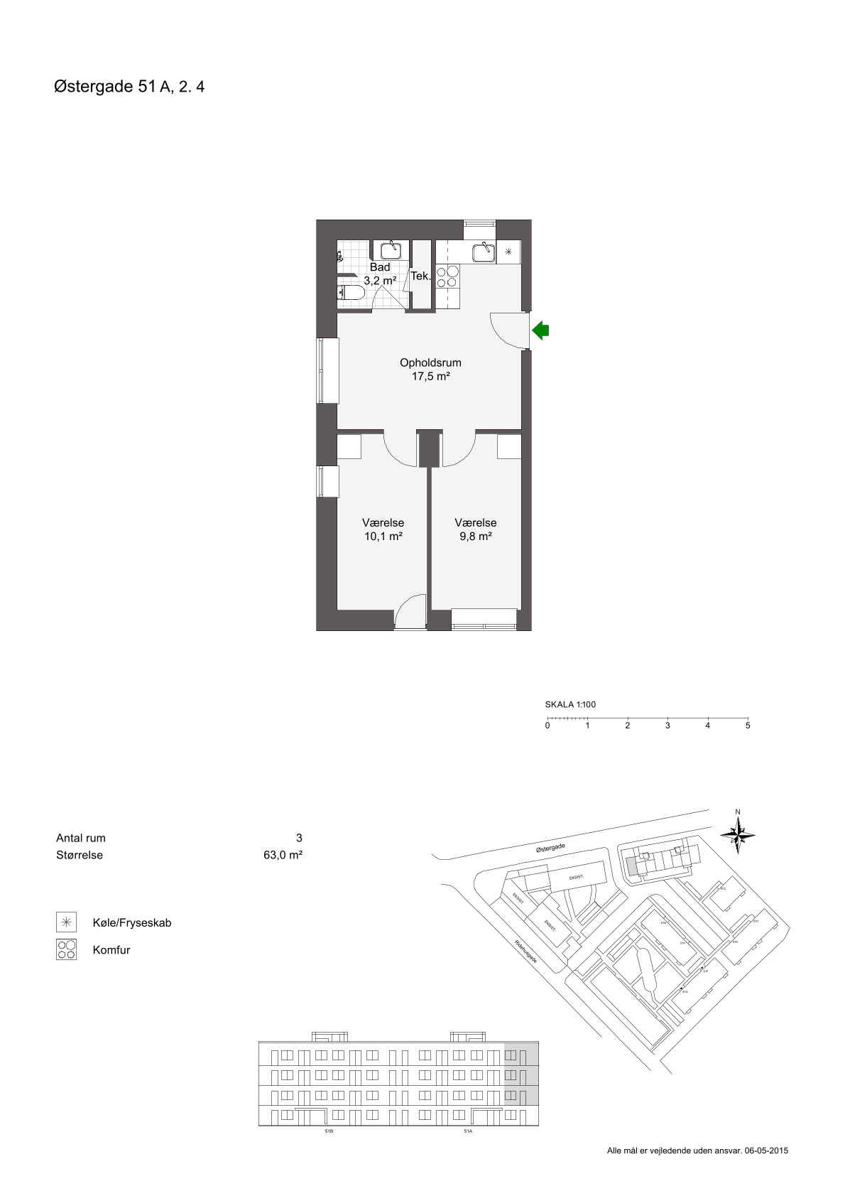 Visual presentation of the listing