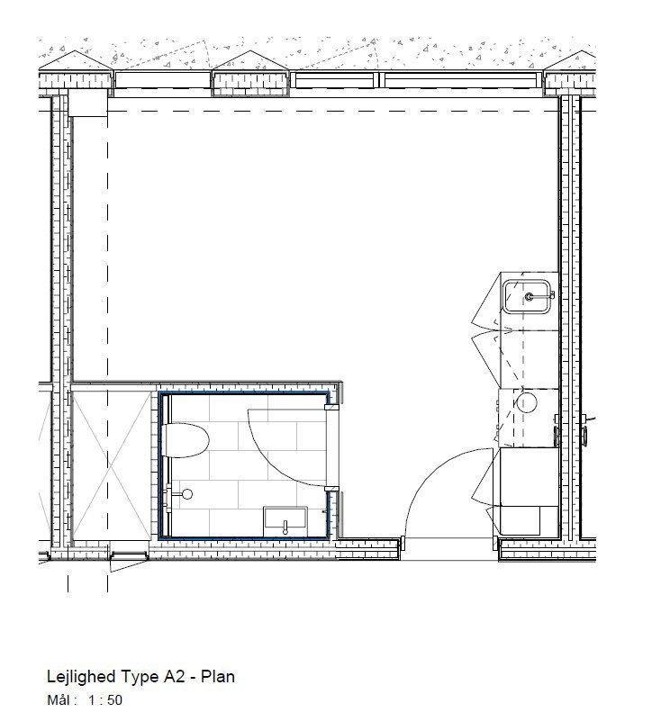 apartment Moderne 1-værelses boliger med fælles tagterrasse