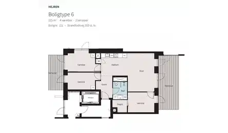 apartment Bright 4-room ground-floor apartment with two terraces