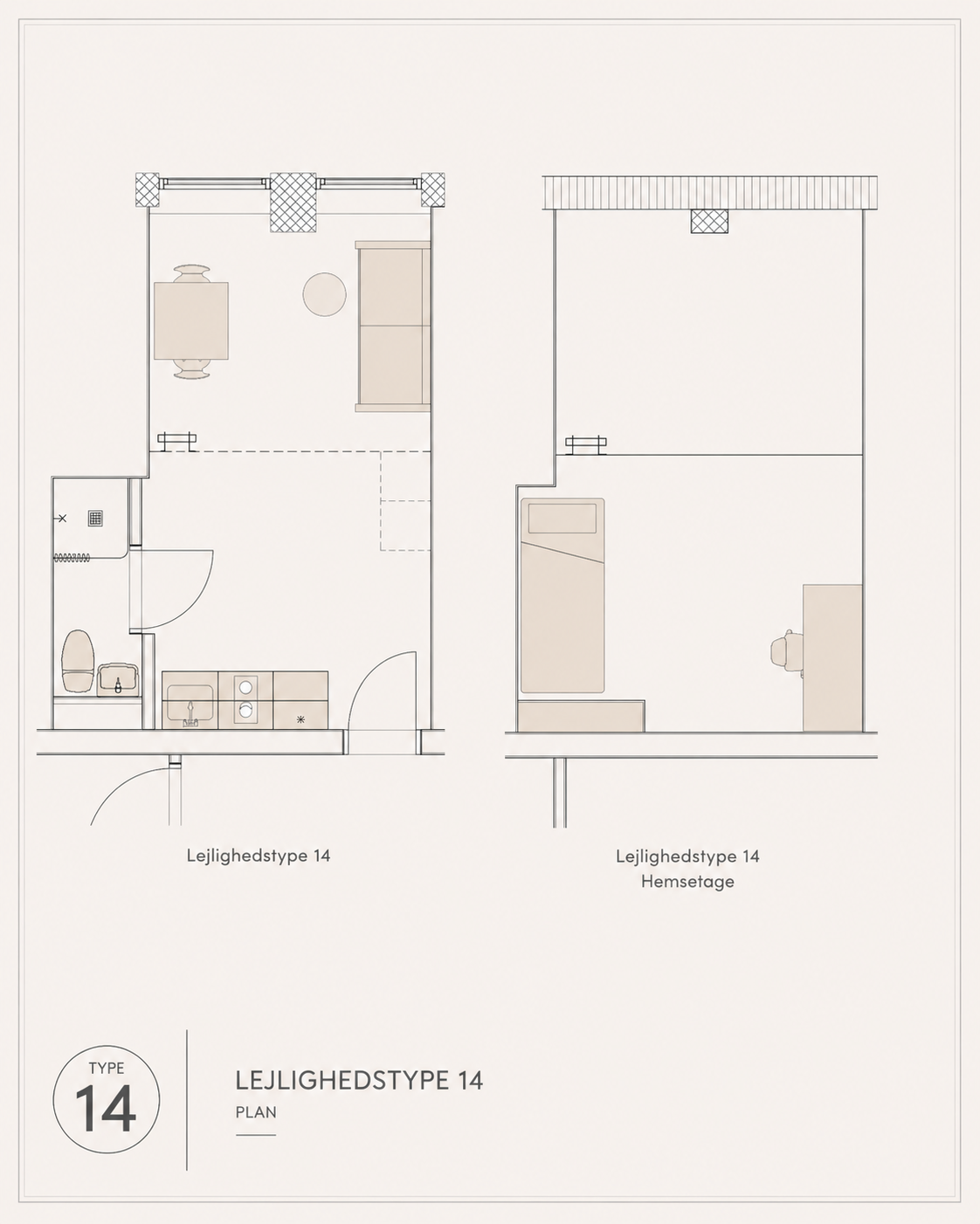 apartment Hyggelig lejlighed på 45 m²