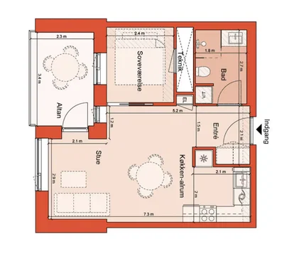 Nybygget lejlighed i Trægården - Trælasten, Aarhus C (tidsbegrænset med mulighed for forlængelse)
 - Daugbjergvej, Aarhus C - 1