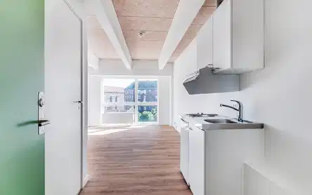 apartment Bright 1-bedroom apartment in Valby with roof terrace