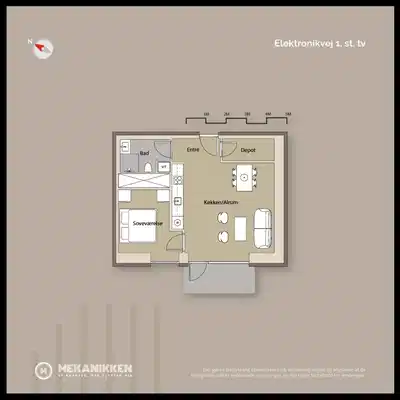 apartment Nybygget lejlighed med fælles tagterrasse