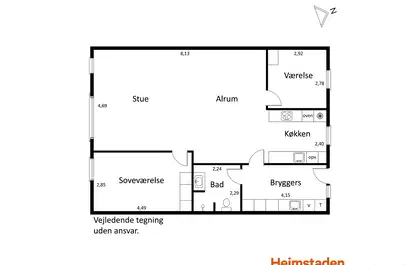 Visual presentation of the listing