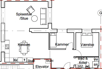 apartment Renoveret ejendom med klassisk charme og snedkerkøkken