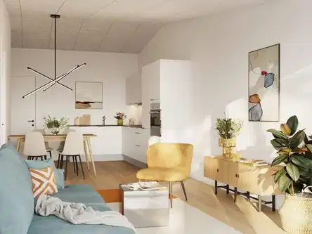 townhouse Charmerende rækkehus med have og to værelser