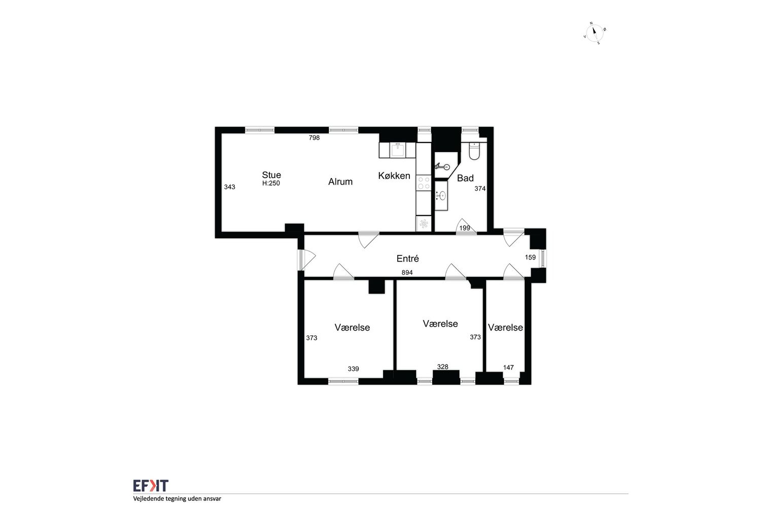 Visual presentation of the listing