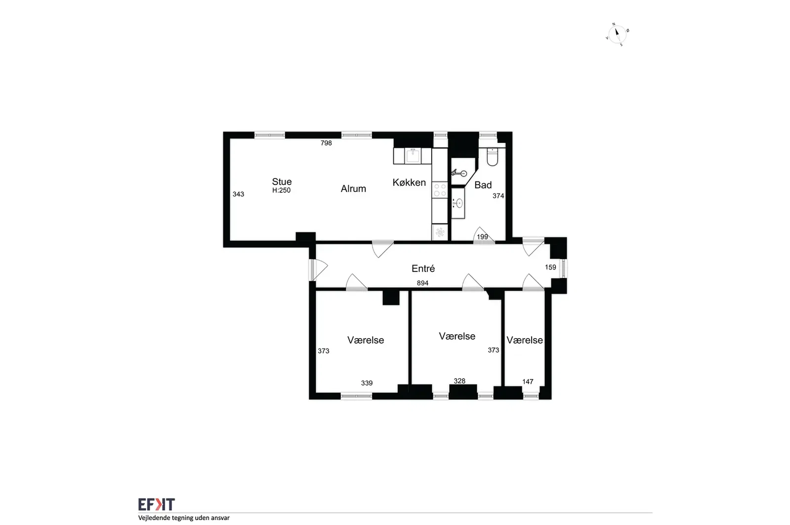 Visual presentation of the listing