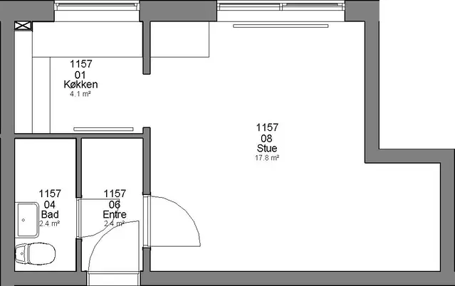 townhouse Ungdomsbolig i Aabybro – 28 m²