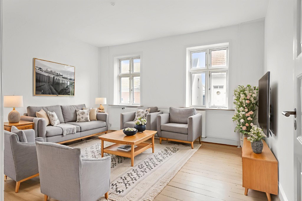 apartment Lys 2-værelses på 59 m2 med central beliggenhed