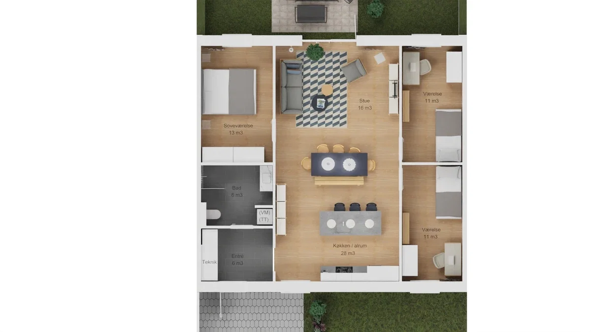 Visual presentation of the listing