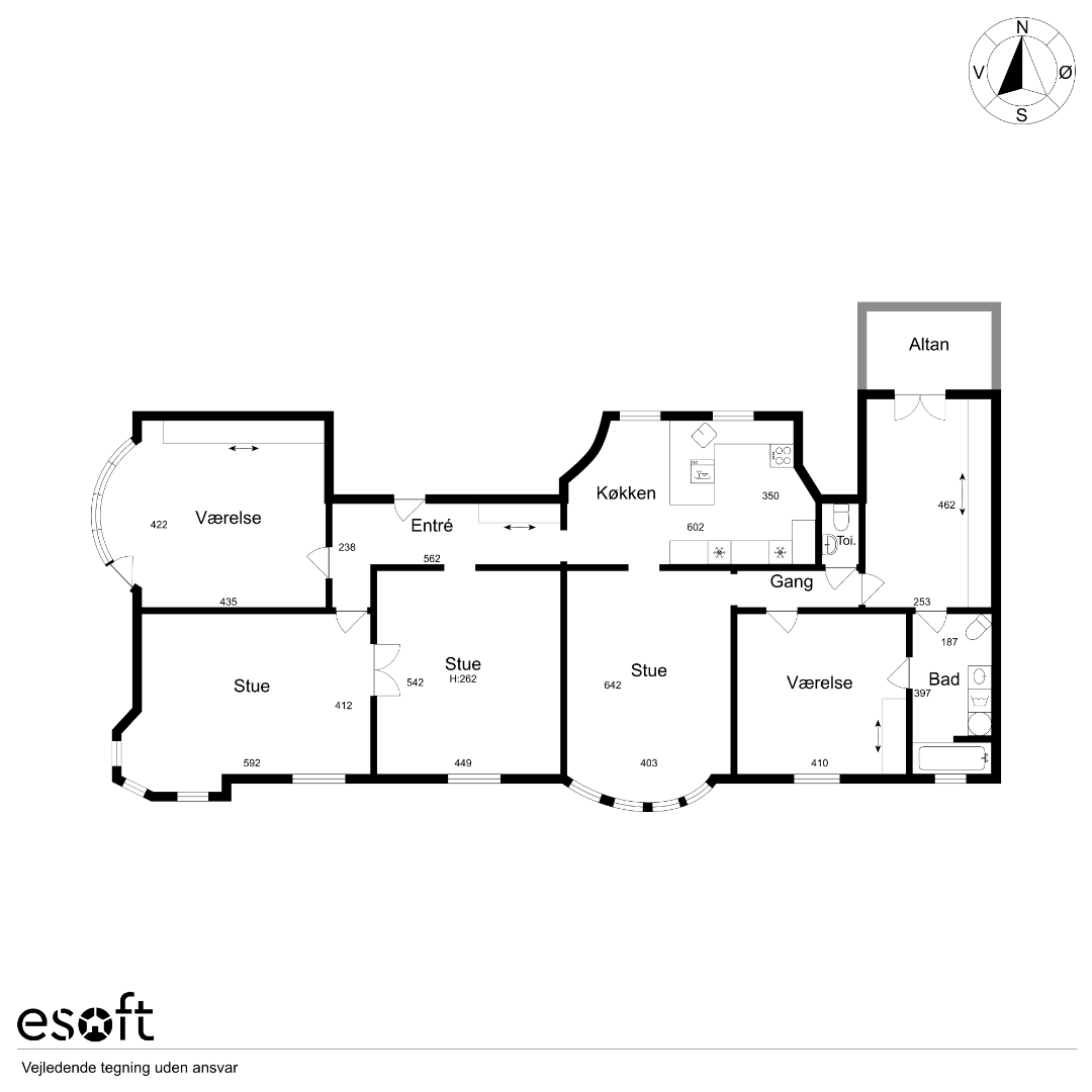 Visual presentation of the listing