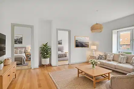 apartment Lys 4-værelses på 85 m2 – plankegulve og separat køkken