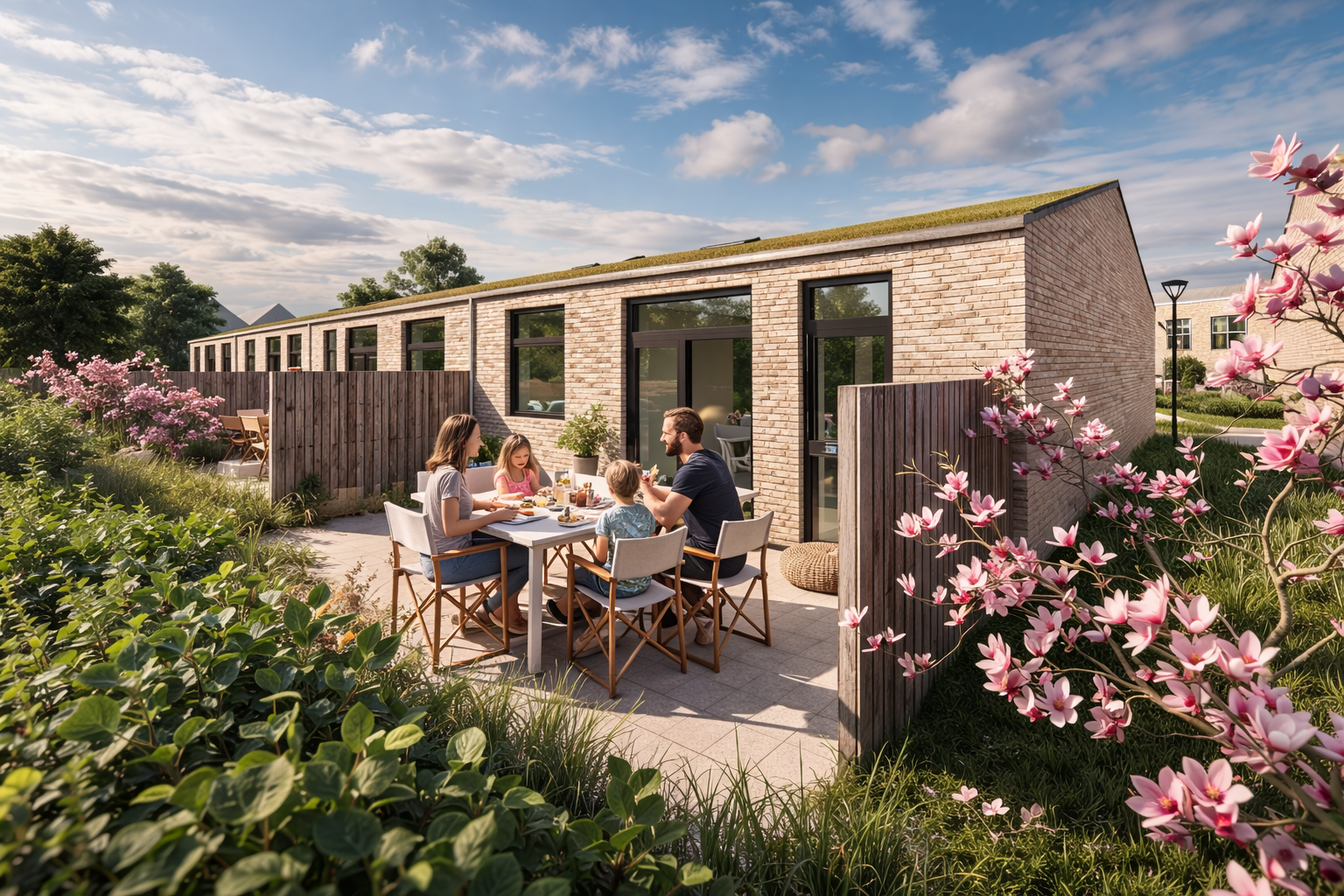 townhouse Inviting newly built townhouse in Overlund – modern comfort and plenty of light