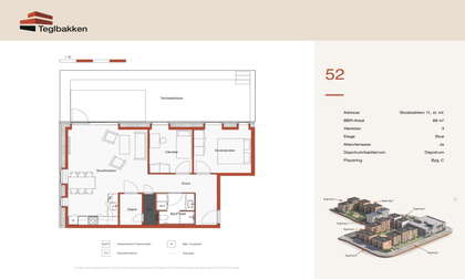 Visual presentation of the listing