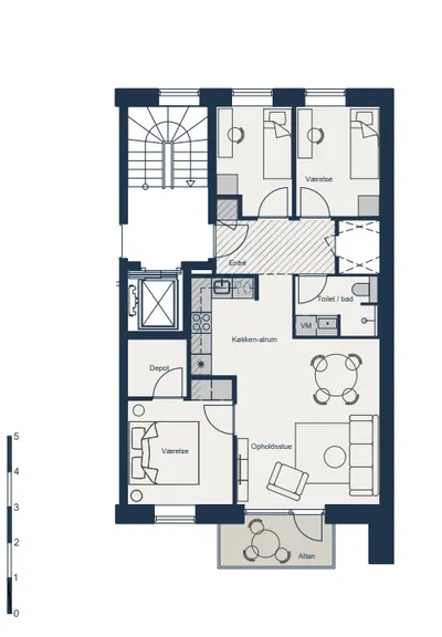 Large 4-room family home in Hillerød - Slangerupgade, Hillerød - 4