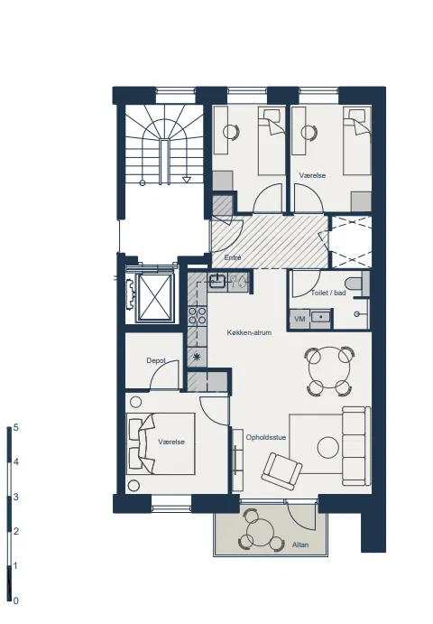 Stor 4-værelses familiebolig i Hillerød - Slangerupgade, Hillerød - 4