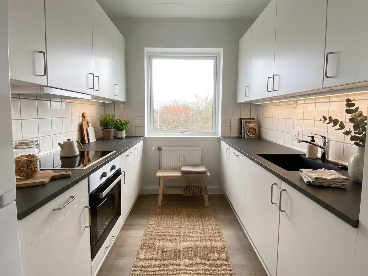 apartment Bright 3-room apartment with a large covered balcony, green view and pets allowed – garage option