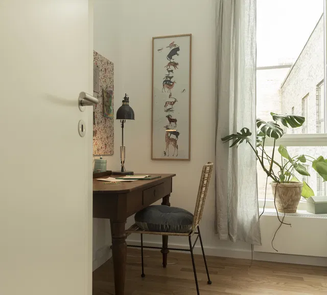 apartment Lys stuelejlighed med 2 værelser og to terrasser