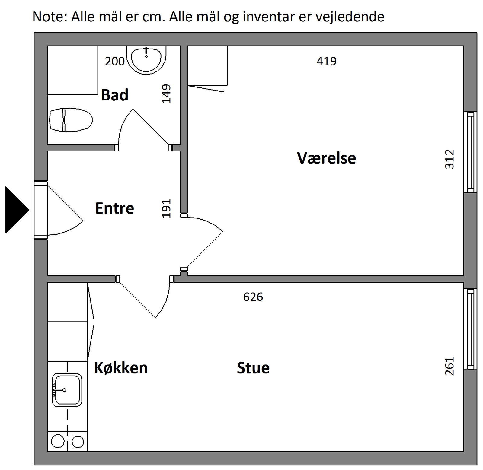 Visual presentation of the listing