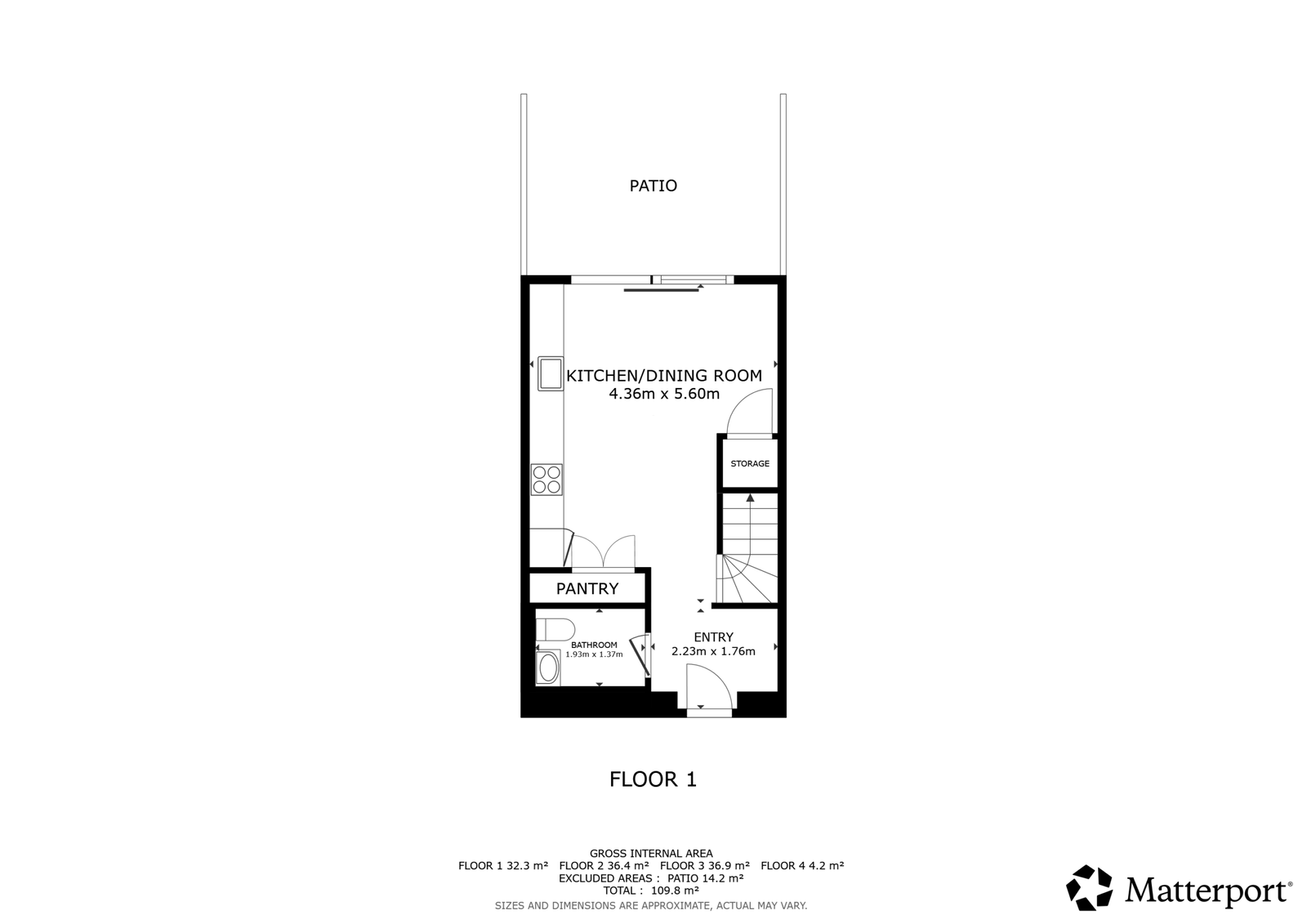 Visual presentation of the listing