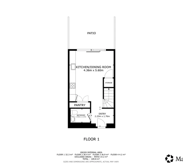 townhouse Moderne 134 m² rækkehus ved vandet på Teglholmen