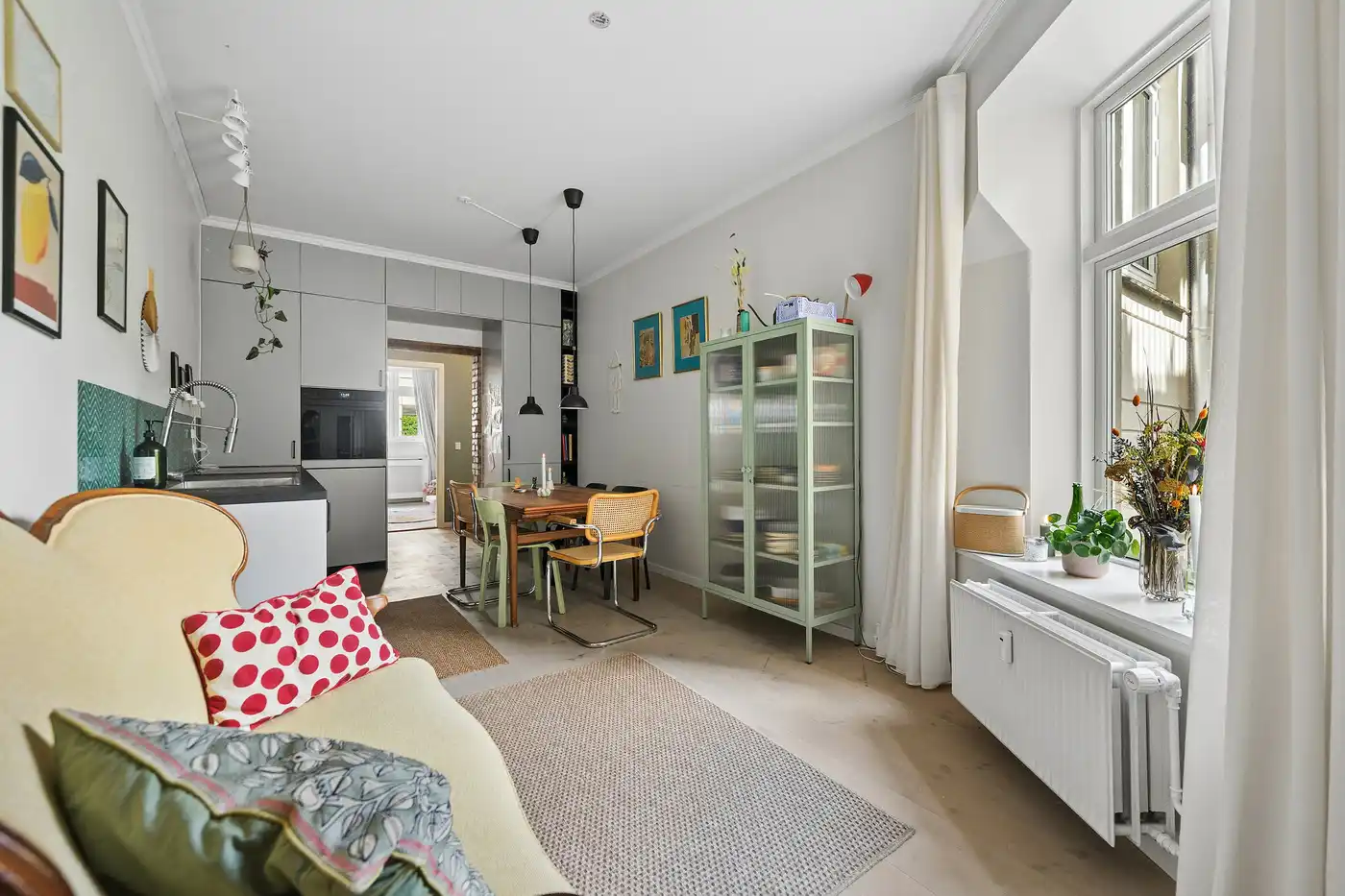 apartment Rummelig 4-værelses med direkte adgang til skønt gårdmiljø