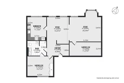 Visual presentation of the listing