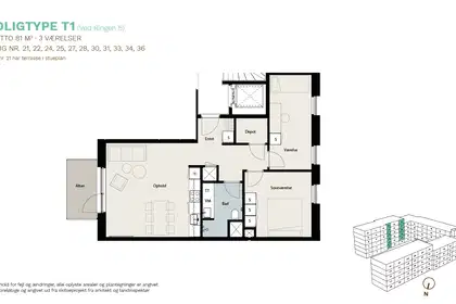 Visual presentation of the listing