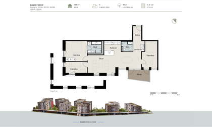 Visual presentation of the listing