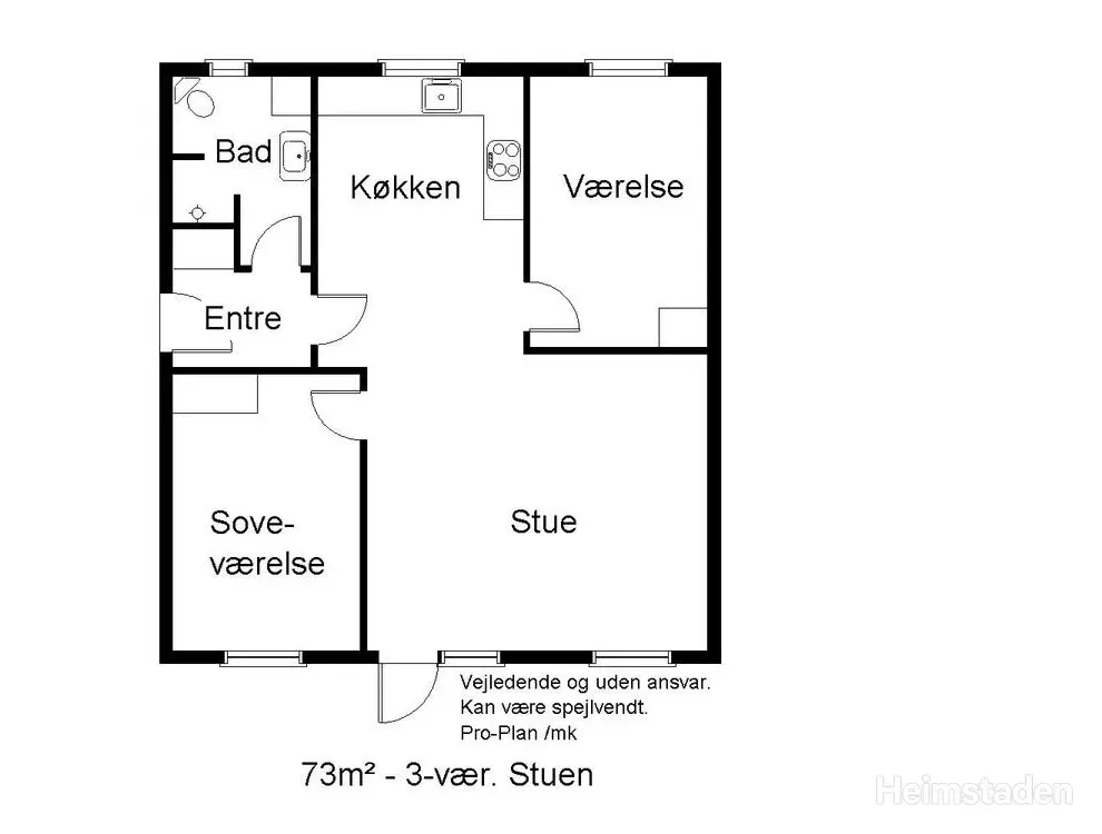 townhouse 3-værelses rækkehus med have og indkørsel i Børkop