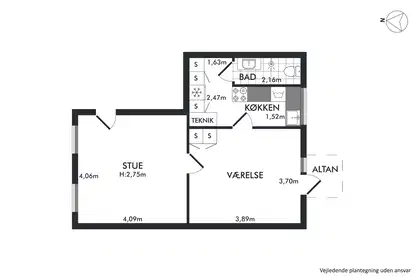 Visual presentation of the listing