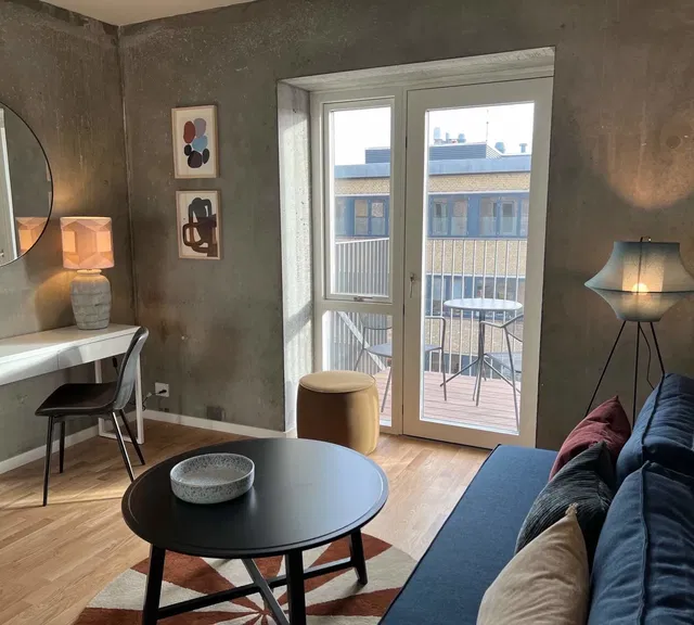 apartment Hyggelig 1-værelses ungdomsbolig med stor tagterrasse