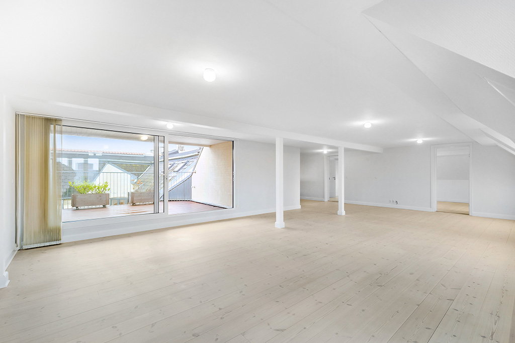 apartment Penthouse in Østerbro with a large private roof terrace