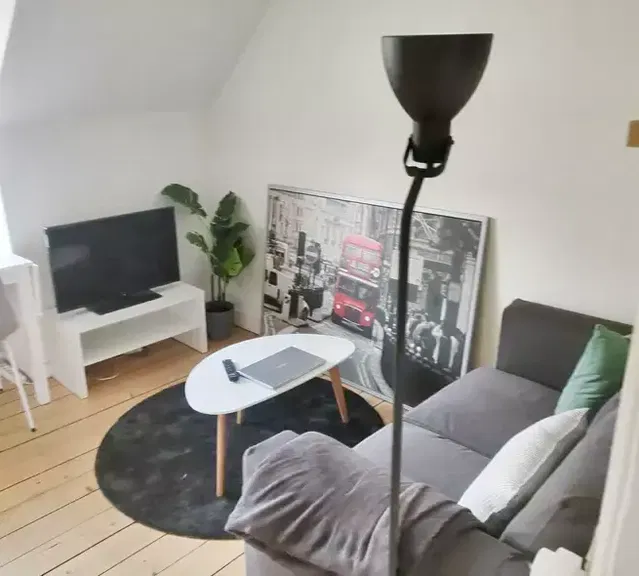 apartment Hyggelig 2-værelses på tagetagen med skråvægge og plankegulve – 40 m2 til 4.550 kr./md.