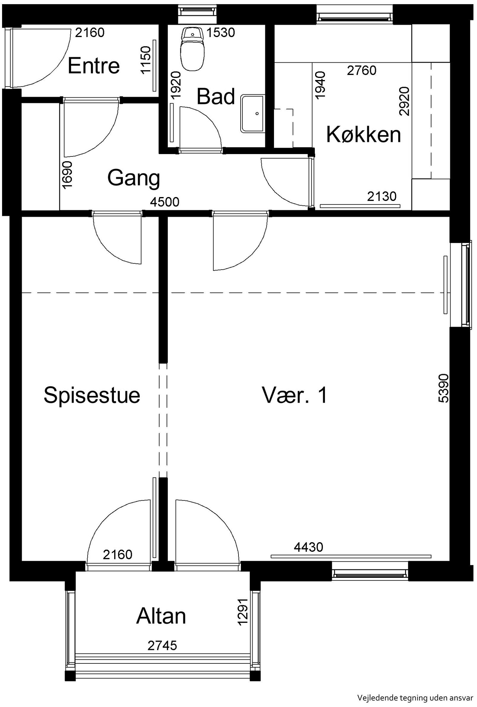Visual presentation of the listing