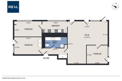 Stor 4-værelses lejlighed 128 m² ved vandet – mulighed for p-plads - Pakhusvej, København Ø - 3